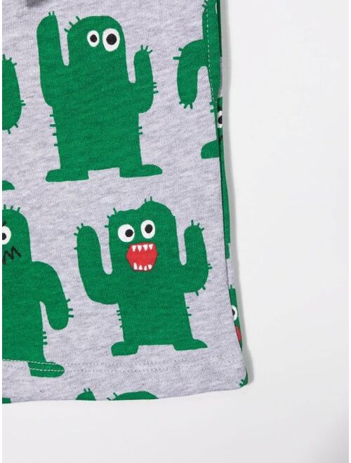 Stella McCartney Kids Cactus-print track shorts