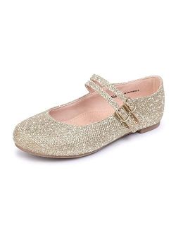 MIXIN Girls Dress Shoes Mary Jane Shoes for Girl Ballet Flats Back to School Princess Wedding Shoes