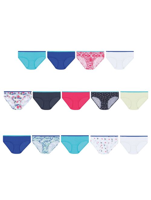 Girls 6-16 Hanes® 14-pack Cotton Hipsters