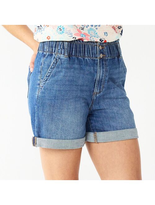 Women's Sonoma Goods For Life® Paperbag waist Denim Shorts