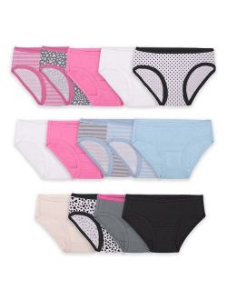 Girls 4-16 Fruit of the Loom 14-Pack Signature Hipster Panties