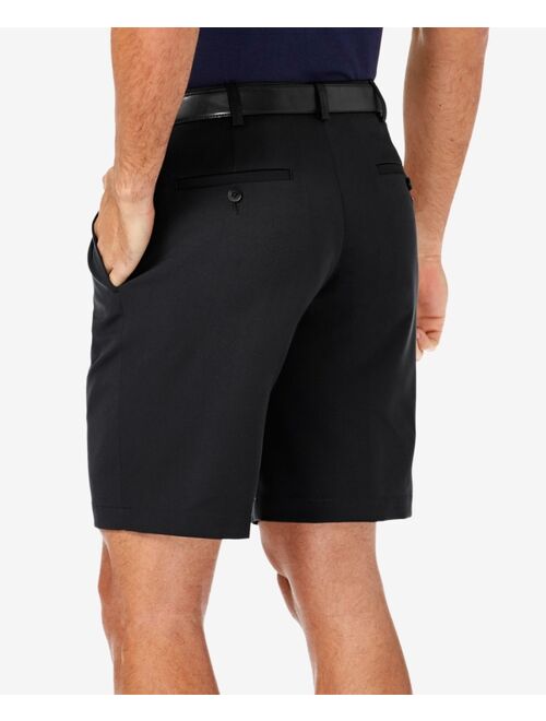 Haggar Men's Cool 18 PRO Classic-Fit Stretch Pleated 9.5" Shorts