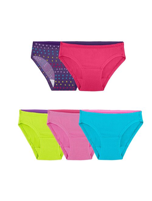 Girls 6-16 Fruit of the Loom® Breathable 5-pk. Bikini Panties