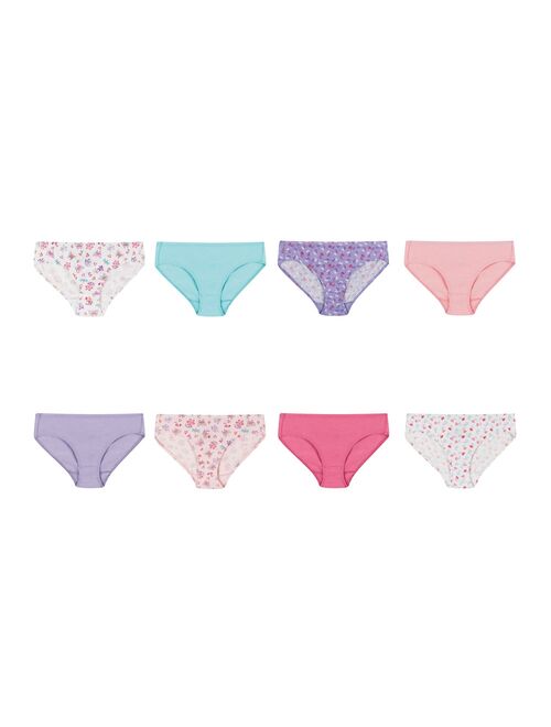 Girls 6-14 Hanes® 8-Pack Pure Comfort Hipster