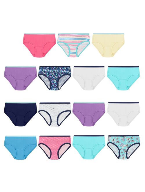 Girls Hanes® Briefs Panties 14+1 Bonus Pack