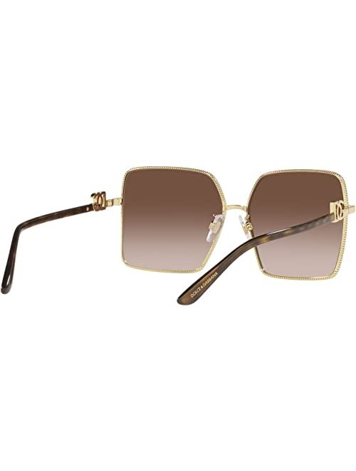 Dolce & Gabbana Women's Metal Gradient Lens Sunglasses DG2279