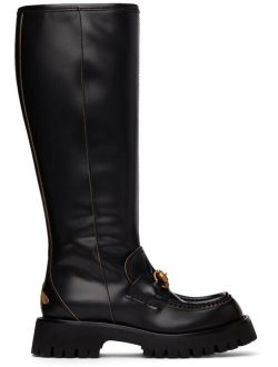 Black Harald Tall Boots
