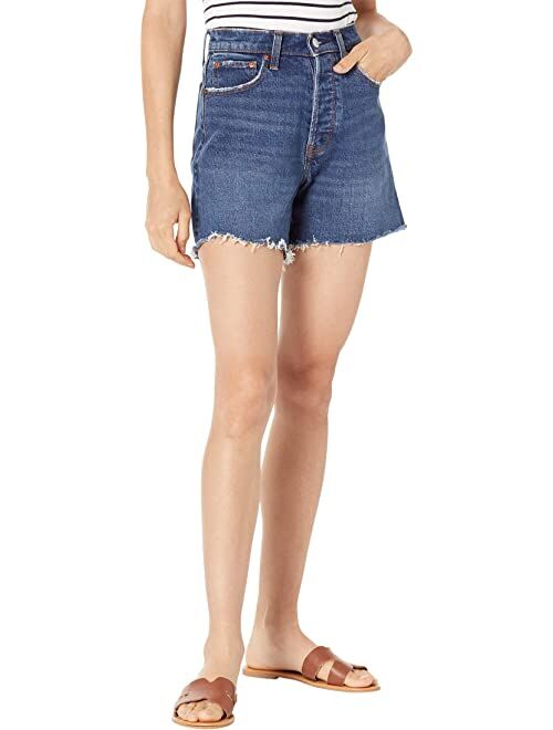 Abercrombie & Fitch Curve Love High-Rise Dad Shorts