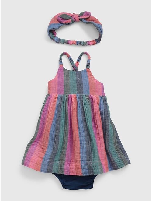 Gap Baby Crinkle Gauze Dress Set