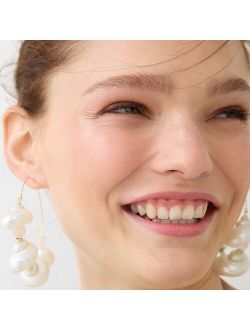 Turbo shell statement hoop earrings