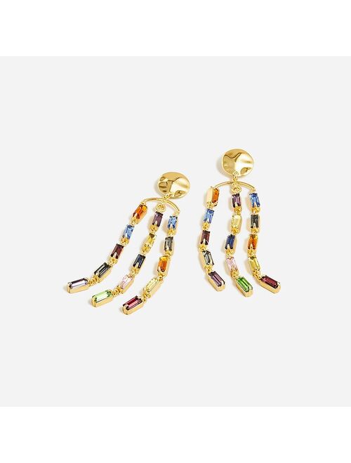 J.Crew Crystal waterfall earrings