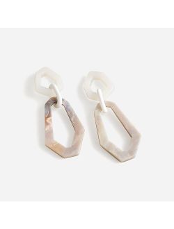 Made-in-Italy acetate chainlink earrings