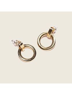 Odette New York Beau hoop earrings in brass