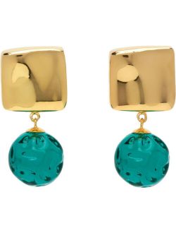 AGMES Gold & Green Anthony Bianco Edition Lea Earrings