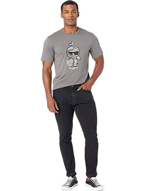 Karl Lagerfeld Paris Split Personality Crew Neck T-Shirt