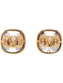 GARAVANI Gold VLogo Stud Earrings
