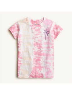 Kids' tie-dye T-shirt with graphic