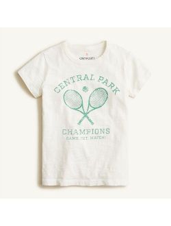 Girls' summer graphic T-shirt