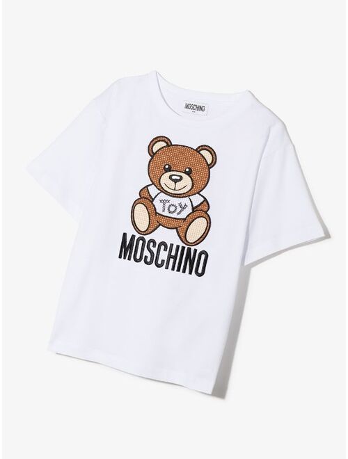 Moschino Kids bear-motif T-shirt