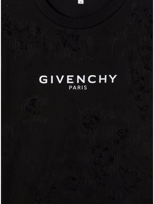 Givenchy Kids jacquard effect logo T-shirt