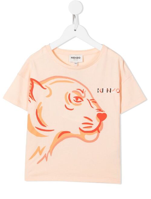 Kenzo Kids tiger-print short-sleeved T-shirt