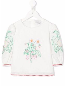 Kids embroidered cotton blouse