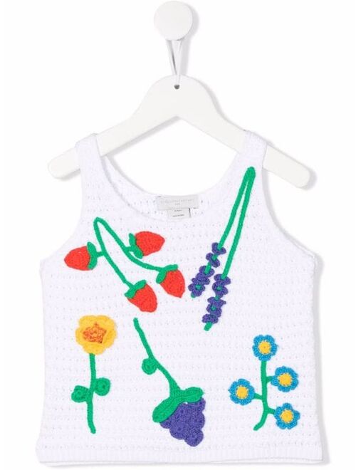 Stella McCartney Kids crochet-knit tank top
