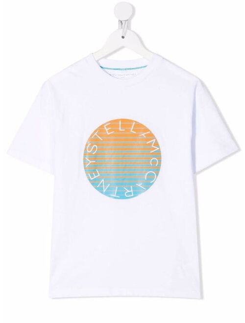 Stella McCartney Kids logo crew-neck T-shirt