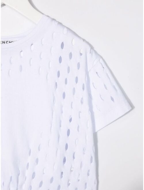 Givenchy Kids heart-pattern cotton T-shirt