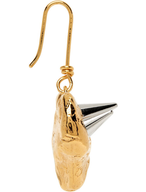 MARNI Gold Studded Heart Earrings