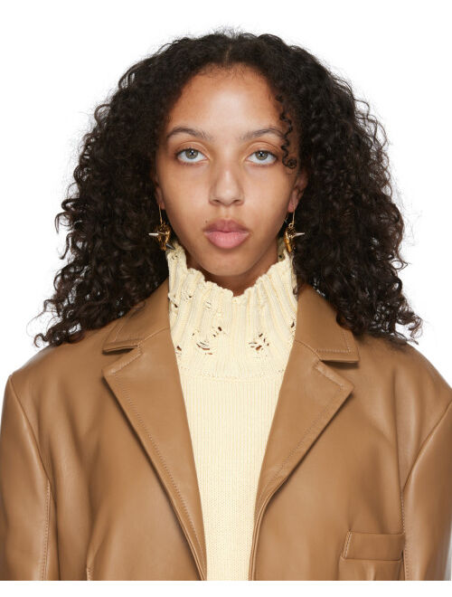 MARNI Gold Studded Heart Earrings