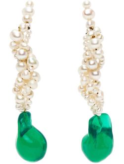 COMPLETEDWORKS White & Green Gotcha Earrings