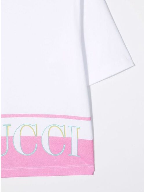 Emilio Pucci Junior logo-print cotton T-Shirt
