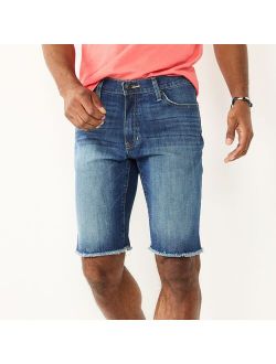 Slim-Fit Denim Shorts