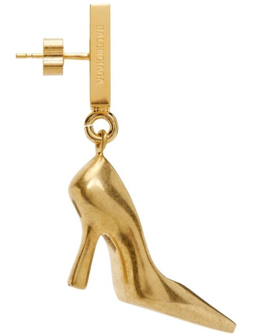 BALENCIAGA Gold Heels Earrings