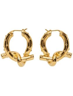 ACNE STUDIOS Gold Axelia Knot Earrings