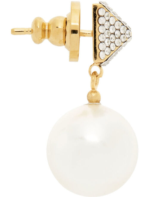 VALENTINO GARAVANI Gold Rockstud Pearl Earrings