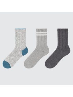 Low-Gauge Slub Socks (3 Pairs)