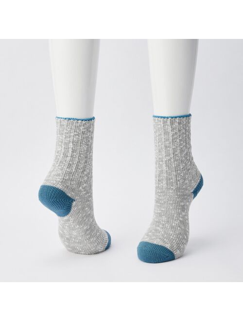UNIQLO Low-Gauge Slub Socks (3 Pairs)