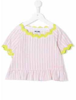 Kids striped ruffled blouse