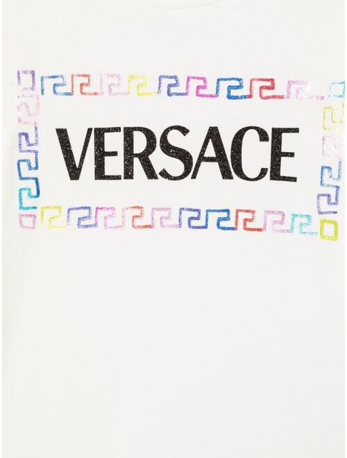 Versace Kids Greca-print long-sleeve T-shirt
