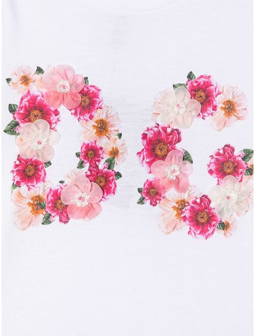 Dolce & Gabbana Kids floral-print short-sleeve T-shirt