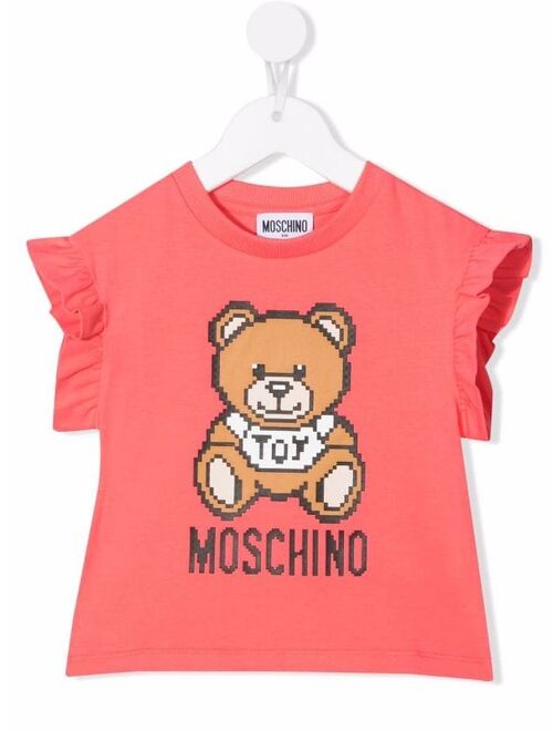 Moschino Kids Teddy Bear print T-shirt