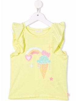 Billieblush glitter print T-shirt