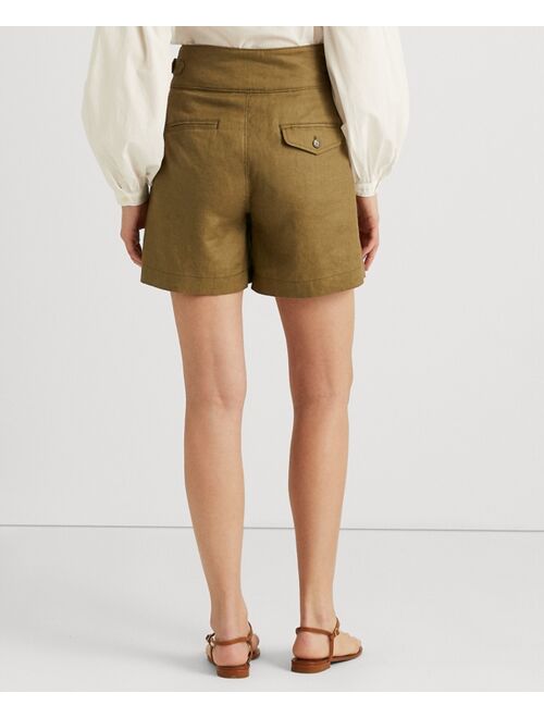Polo Ralph Lauren LAUREN RALPH LAUREN Pleated Linen Shorts