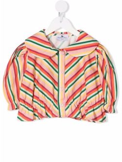Raspberry Plum Constance striped blouse