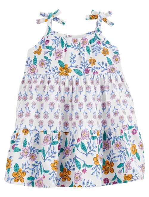 CARTER'S Baby Girls Floral Tank Top Dress