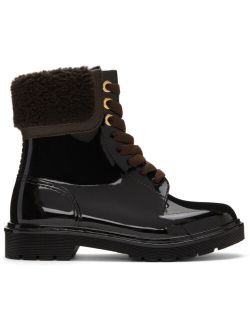 See by Chloe SEE BY CHLOÉ Black Shearling Florrie Boots