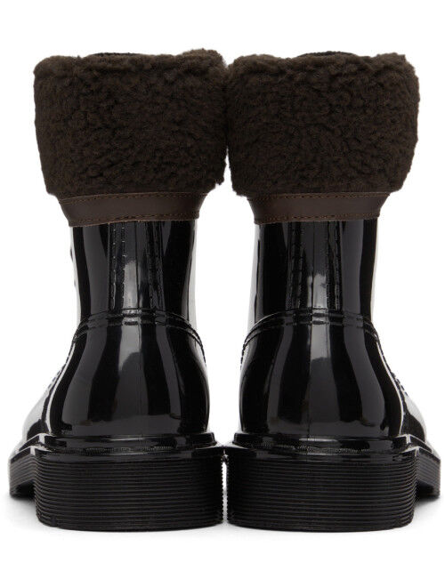 See by Chloe SEE BY CHLOÉ Black Shearling Florrie Boots