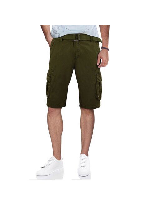 Buy Men's X-Ray Belted Double-Pocket Cargo Shorts online | Topofstyle
